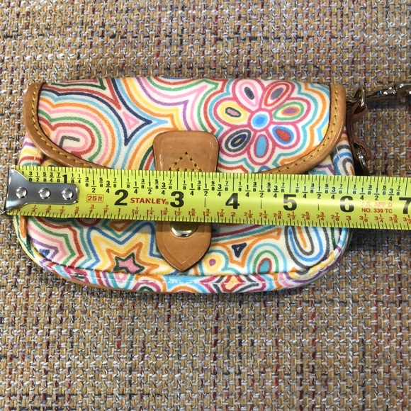 DOONEY BOURKE Crazy Stripes Flap Front Wristlet - Picture 5 of 12